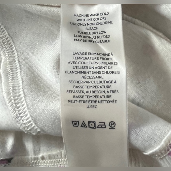 Free People 🆕 Bali Isn’t it Lovely Cream Floral Scoop-Neck Tunic size medium - Picture 12 of 13